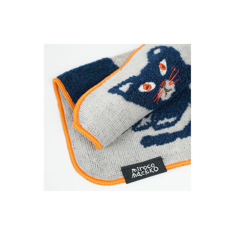 Greeting Life Miroko Machiko Hand Towel Cat MRZ-67 Gray