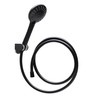 Wirquin Black Roma 5 Jet Shower Head & Hose
