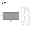 SaniteModar Shower Niche 12" X 24", Brushed Gold Stainless Steel