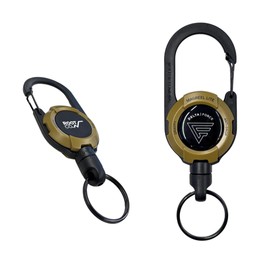 DELTA FORCE Magreel, Sand Beige, ROOT CO. Collaboration Goods, Outdoor, Key Holder, Fall Prevention, Lost Prevention, Key, Climbing, Hiking, Trekking, Fishing, Carabiner, Delta Force