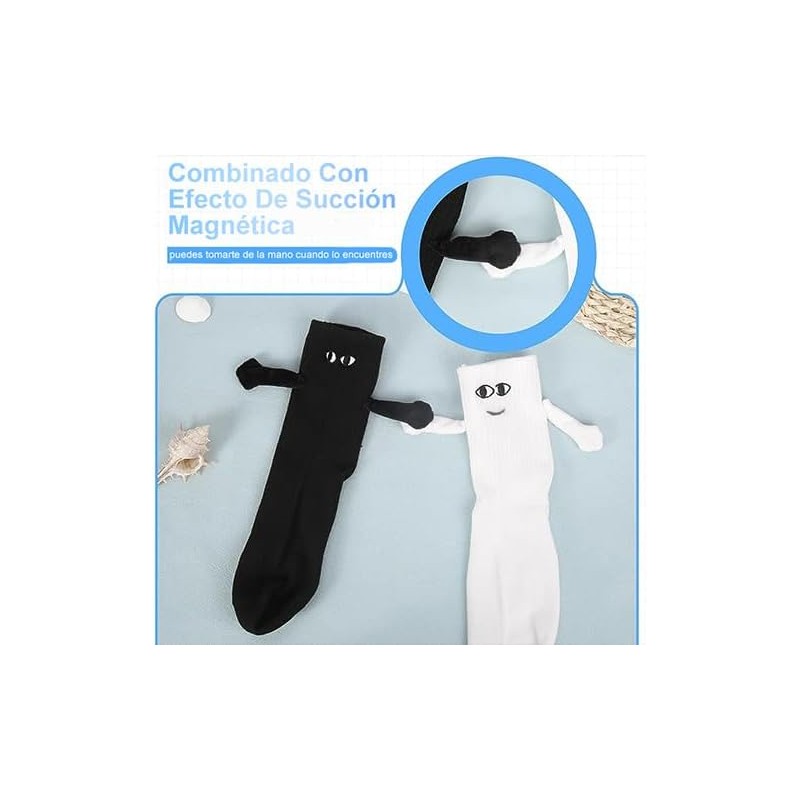 Calcetines de pareja magnéticos con manitas – 2 pares divertidos