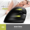 DELUX Wireless Ergonomic Vertical Mouse, 2.4G with USB Receiver and