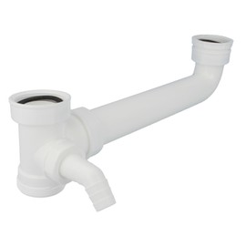 Tecuro Drain Connection with Appliance Drain for Double Sink Kitchen