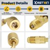 3Pcs A2L R32 R454B Brass Adapter Set, 1/4" LH Female