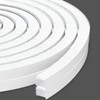 Door Brush Seal 66 Feet,Felt Pile Weather Stripping for Doors,Weather
