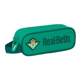 Safta Real BETIS BALOMPIÉ Doppelmäppchen für Kinder, ideal für Kinder im Schulalter, bequem und vielseitig, Qualität und Widerstandsfähigkeit, 21 x 6 x 8 cm, Meeresgrün, M, Casual