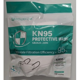 Powecom (NEW, SEALED) Powecom KN95 Protective Respirator Mask - 10-Pack - 95% Filtration