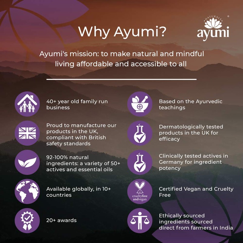 Ayumi Sandalwood & Pink Clay Face Mask. Vegan, Cruelty-Free, Dermatologically-Tested,