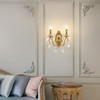 Ondersley Crystal Wall Sconce, Gold Wall Sconces, Gold Sconces Wall