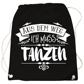 Spaß Kostet Backpack Festival Girls Bag Out of the Way I Must Dance Bag in Many Colours, black