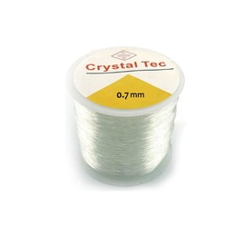 100m Clear Nylon Invisible Thread,0.7mm Elastic Beading Threads, Elastic Invisible String Bracelet String for DIY Bracelet Beading Jewelry Making