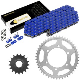 Caltric Blue O-Ring Drive Chain and Sprockets Kit for Yamaha R1 YZF-R1 2009-2014