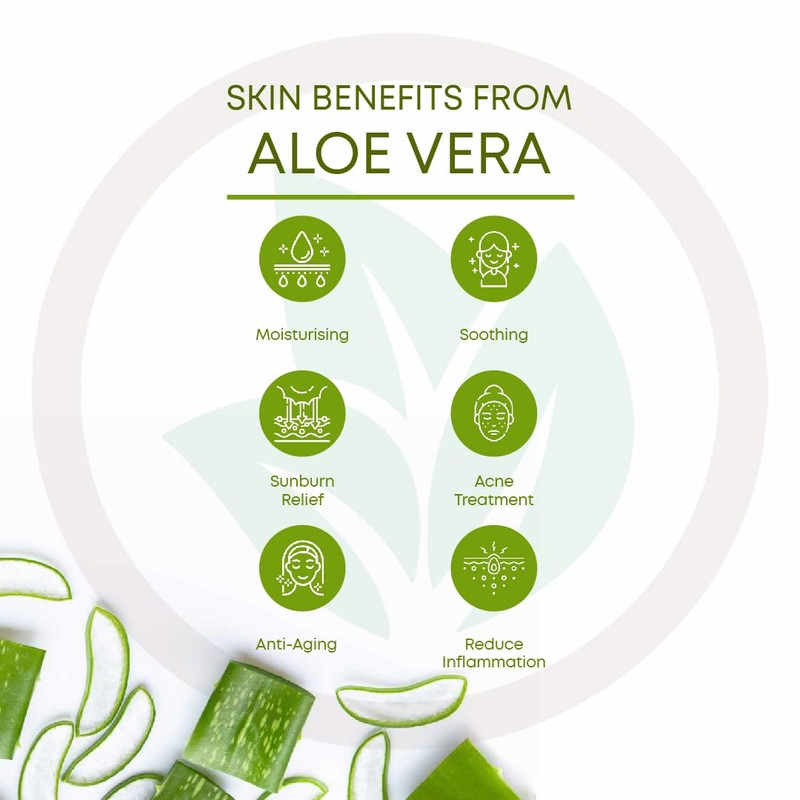 Pure Aloe Vera Gel With Turmeric and Vitamin E |