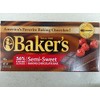 Baker's Semi-Sweet Baking Chocolate Bar 56% Cacao (Pack of 6)
