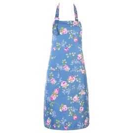 KFHENSOMR Floral Aprons with Pocket Waterproof Blooming Women‘s Aprons Adjustable Cooking Apron for Kitchen Gardening and Salon