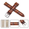 RBIPO Genuine Leather Watch Strap, Alligator Grain Quick Release Replacement