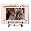 YSTEP Grandchildren Picture Frame - First Time Grandparents & Grandkids Gifts, Wood 4x6 Photo Frame for Desk Display - C08