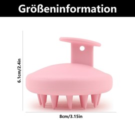 Kopfhaut Massagebürste, Scalp Massager, Massagebürste Haare, Scalp Scrubber, Massage Bürste Haare, Reduziert Schuppen, Stimulieren Das Haarwachstum, Für Nass & Trocken Haar (Rosa)