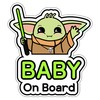 GEEKBEAR Baby on Board Car Sticker - Character Design, Reflective,
