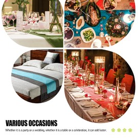 SEASHORE TREE Olive Table Runner Velvet Machine Washable Kitchen Dining Table Decoration Dresser Scarf for Home Party Decor 35x130 cm