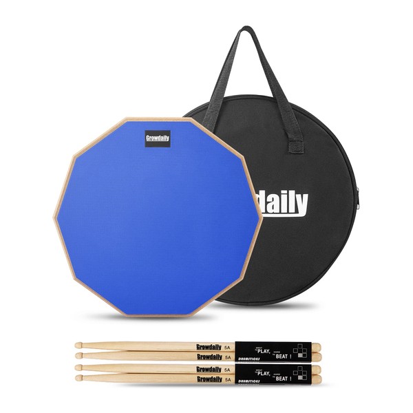 Drum Practice Pad for drumming drum pad and sticks 12