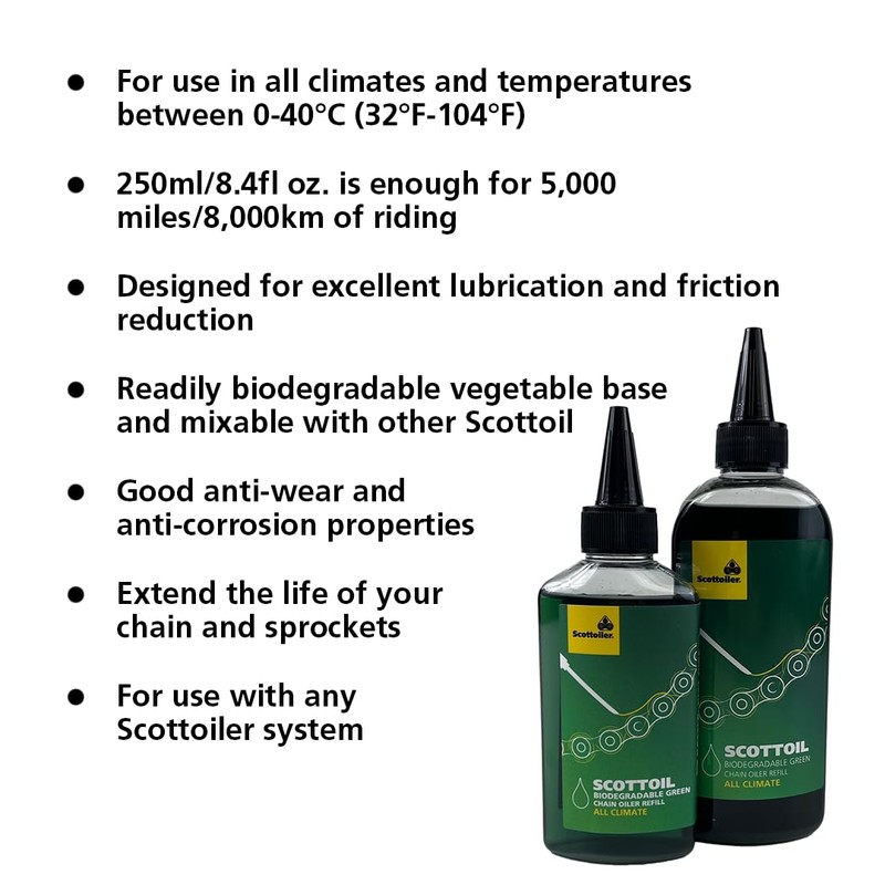 Scottoiler - Scottoil Chain Oil for Motorcycle, 125 ml, Biodegradable