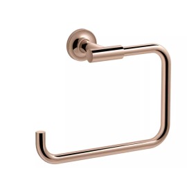 Kohler K-14441-RGD Purist Wall Mounted Bathroom Towel Ring, Vibrant Rose Gold