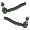 TRQ Front Outer Tie Rod Set Compatible with 2004-2009 Toyota