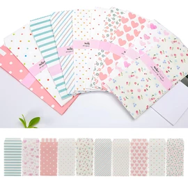 Sobres para Dinero Regalo en Efectivo,Juego de 150 Sobres de Letras Colores con 10 Colores,Sobres para Cartas de 19.5 x 8.5cm,para Invitaciones,Tarjetas de Regalo (Dibujos animados)