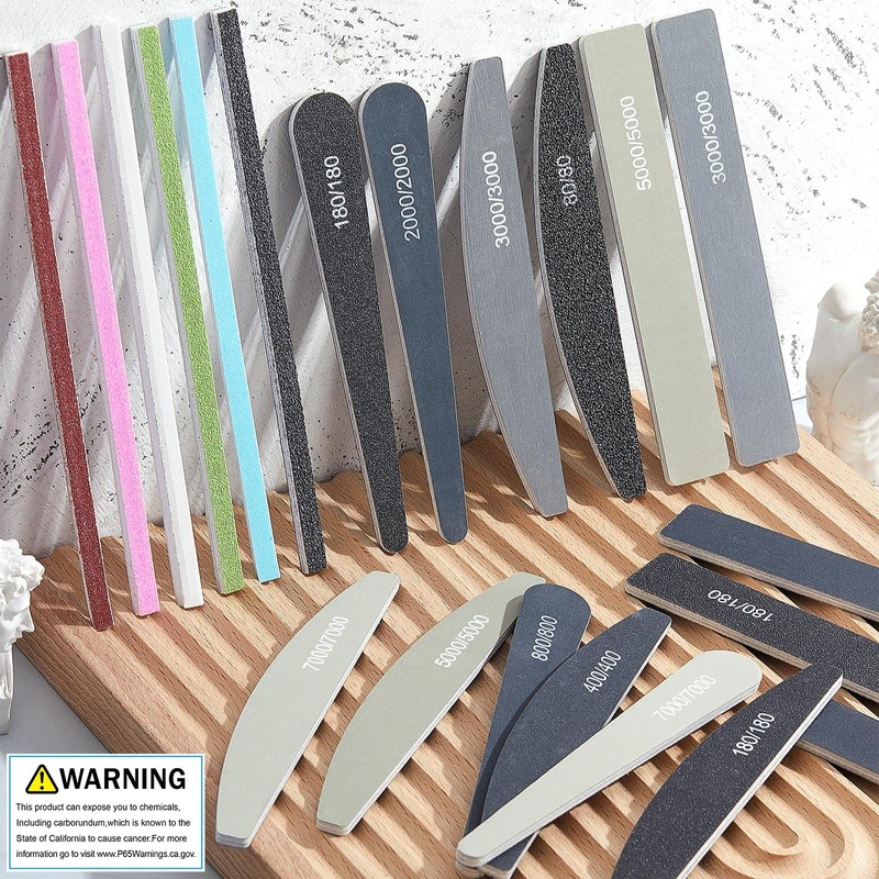 Honoson 60 Pcs Sanding Sticks for Plastic Models Set Include