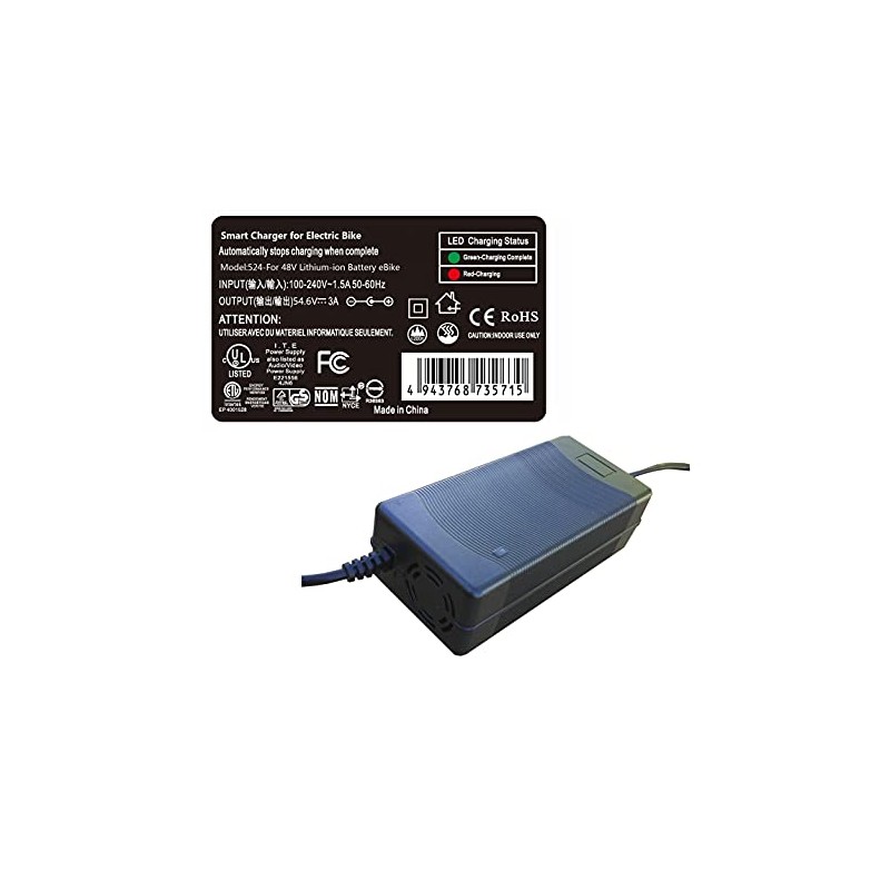 3 Amp Smart Charger Compatible with Boosted Board Electric Skateboard