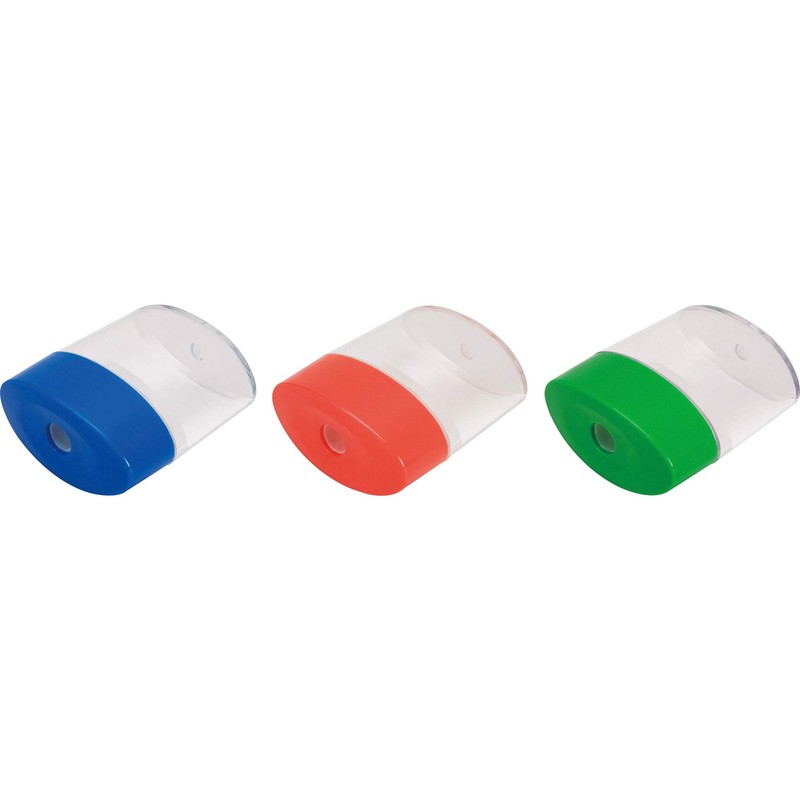Integra Plastic Sharpener, Oval, 2-1/8-Inch, Assorted (ITA42850)