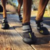 QUMY Dog Boots Waterproof Shoes for Dogs with Reflective Strips
