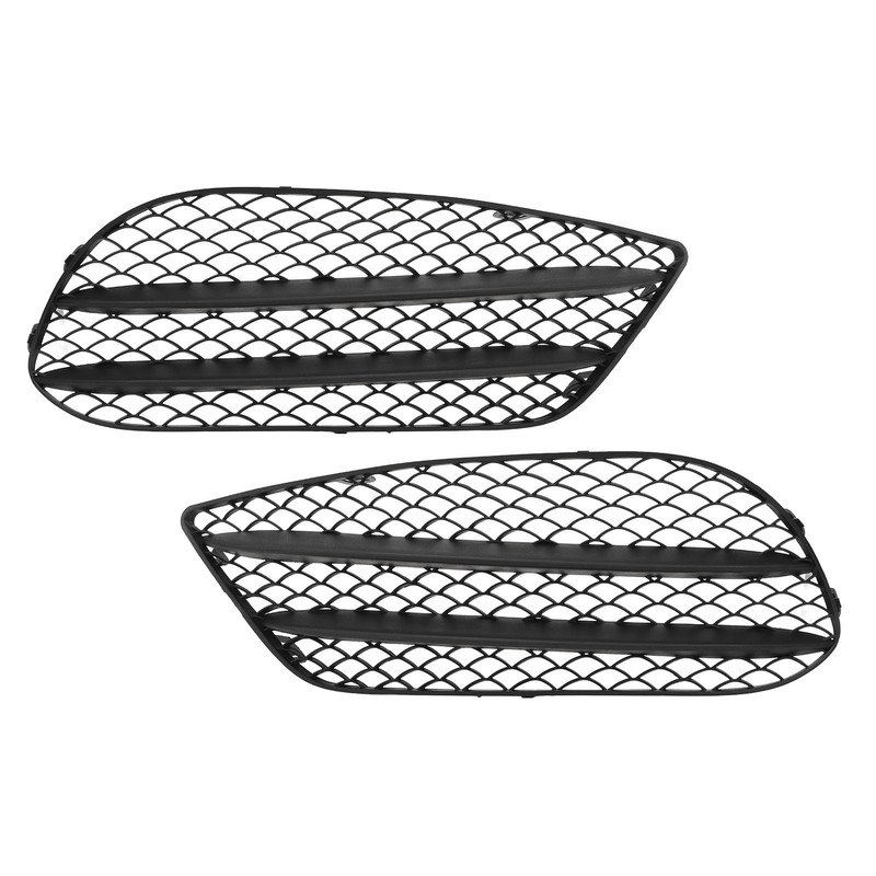 1 Pair Front Bumper Fog Light Grille Black Replacement For