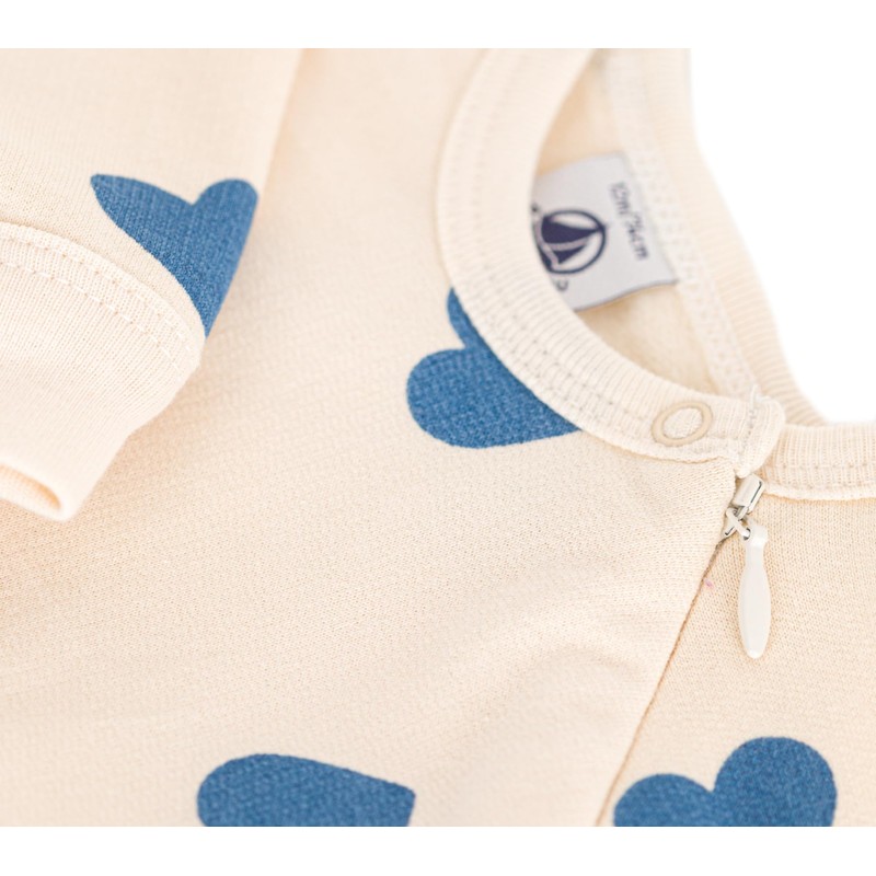 Petit Bateau Unisex Baby Long Sleeve Pyjamas, Avalanche/Beach