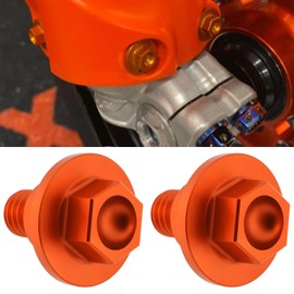 YINETTECH 6Pcs Motorcycle Front Fork Guard Bolts Compatible with KTM 125 150 200 250 300 350 450 85 65 50 SX EXC SXF EXCF, Orange