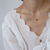 UniLogue Preference Exquisite Design Dainty Red Heart Choker Chain for