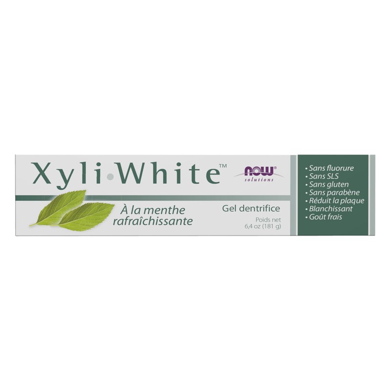 NOW Foods Solutions, Xyliwhite™ Toothpaste Gel, Refreshmint, Cleanses and Whitens,