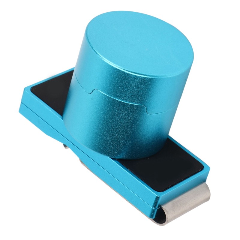 Magnetic Billiard Chalk Holder Aluminium Alloy Round Snooker Cue Chalk