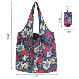 lbxtswpl Reusable Shopping Bag, 6PCS Foldable Shopping Bag, Washable Foldaway Shopping Bags, Water Resistant Shopping Tote Bag Foldable Eco-Friendly Shopping Bags for Storage(6 Colors)