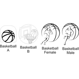 Basketball Picture Frame - 5x7 Frame Holds 3x4 Photo