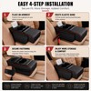 Car Center Console Armrest Cushion with Storage – PU Leather