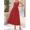 KIRUNDO Summer Dresses for Women 2025 Halter Maxi Wedding Guest