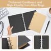 Skycase A5 Ring Binder Refillable - Black with Brown Refill