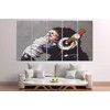 Banksy DJ Monkey Gorilla Chimp - Canvas Wall Art Home