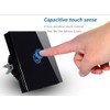 Black Touch Screen Wall Doorbell Switch EU Standard Wall Switch