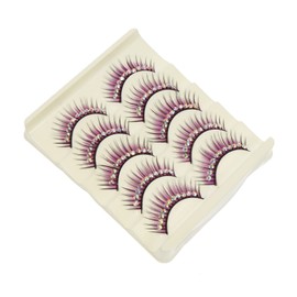 Mikinona 5pairs False Lashes Exaggeration Eyelashes Fake Lashes for Dance Stage Performance Stage