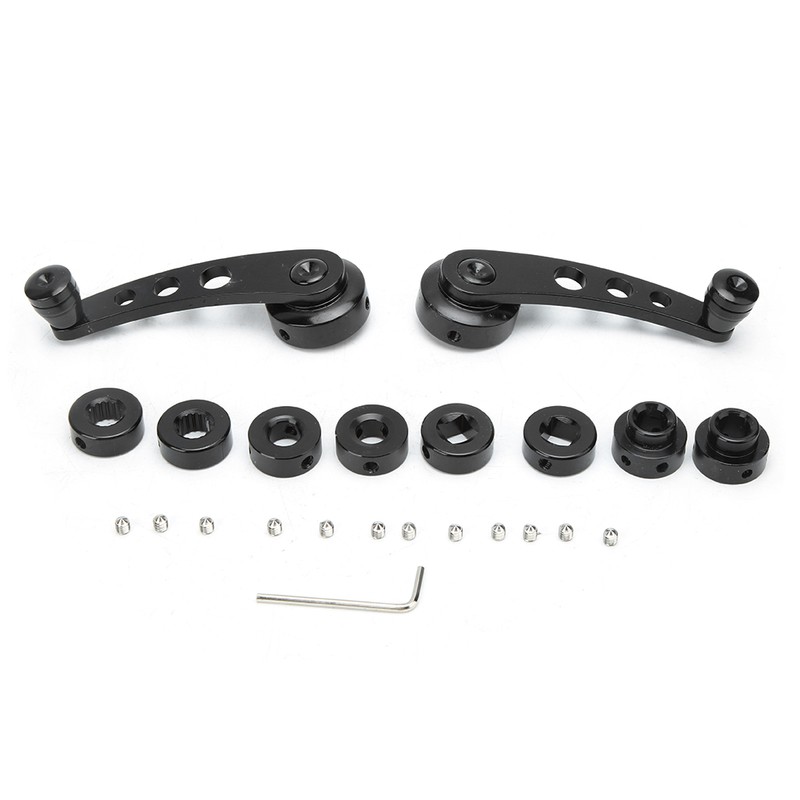 3in Black CNC Aluminum Alloy Window Winder Crank Handle Kit