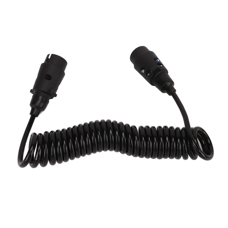 12.8ft Trailer 7 Core Coiled Cable Flexible Retracted Stable Connection