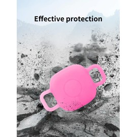 2 Pack for Tile by Life360 Mate (2024) Bluetooth Tracker Case,Soft Protective,Shockproof, BOVUGAC Silicone Case Cover with Keychain-Fluorescence Pink